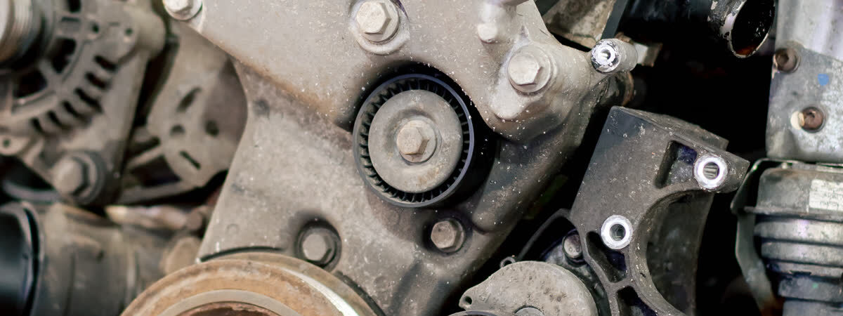 Ilustračný stock: motor a rozvodový remeň civilne.